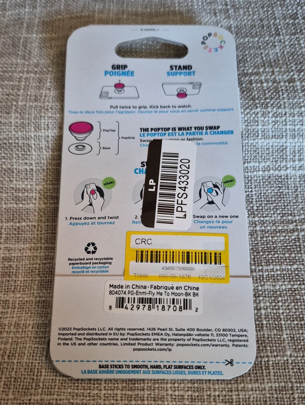 PopSockets PopGrip Premium Phone Accessory NWT